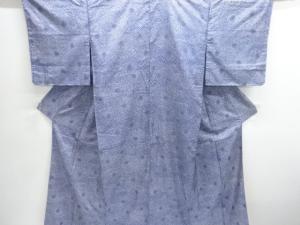 アンティーク　むじな菊模様本場大島紬着物(染)